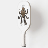 Raquette De Pickleball Illustration du crabe de coco (Gauche)