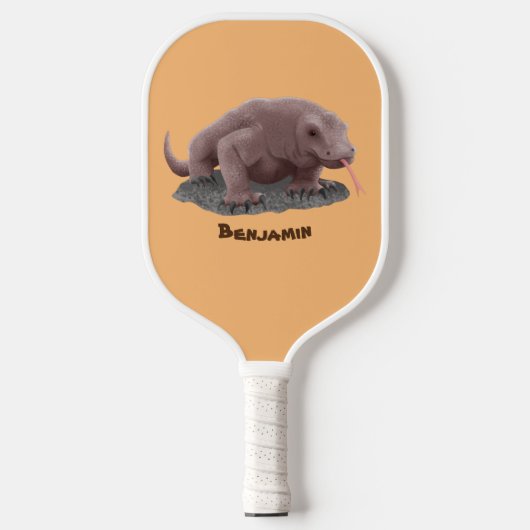 Raquette De Pickleball Illustration du dragon de Komodo (Recto)