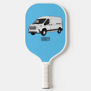 Raquette De Pickleball Illustration du fourgon de livraison