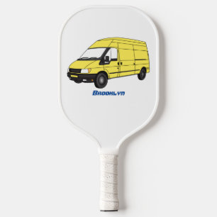 Raquette De Pickleball Illustration du fourgonnette de livraison
