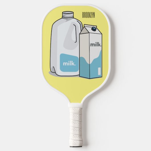 Raquette De Pickleball Illustration du lait (Recto)