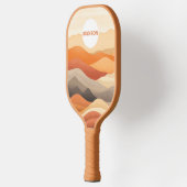 Raquette De Pickleball Illustration du paysage Abstrait du nom personnali (Gauche)