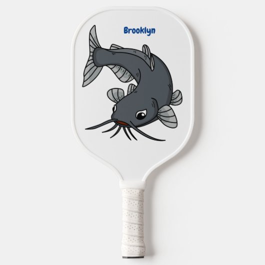 Raquette De Pickleball Illustration du poisson-chat mignon (Recto)