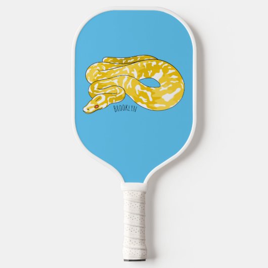 Raquette De Pickleball Illustration du serpent python birman (Recto)