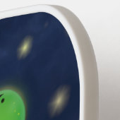 Raquette De Pickleball Illustration du ver vert mou (Détail gauche)