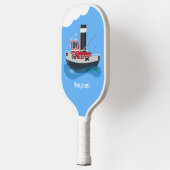 Raquette De Pickleball Illustration d'un bateau à chalutier mignon (Gauche)