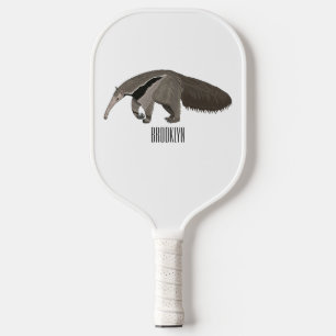 Raquette De Pickleball Illustration d'un dessin animé d'Anteater