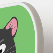 Raquette De Pickleball Illustration d'un diable de Tasmanie affamé (Détail gauche)