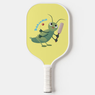 Raquette De Pickleball Illustration d'un insecte du cricket vert mou