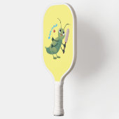 Raquette De Pickleball Illustration d'un insecte du cricket vert mou (Gauche)