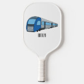 Raquette De Pickleball Illustration d'un train électrique (Verso)