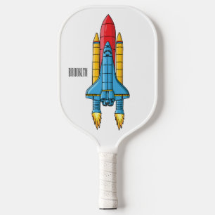 Raquette De Pickleball Illustration d'un vaisseau de fusées