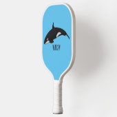 Raquette De Pickleball Illustration d'une baleine tueuse (Gauche)