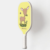 Raquette De Pickleball Illustration d'une jolie dessin de cerf de bébé he (Gauche)