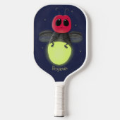 Raquette De Pickleball Illustration d'une luciole à éclair mignon (Verso)