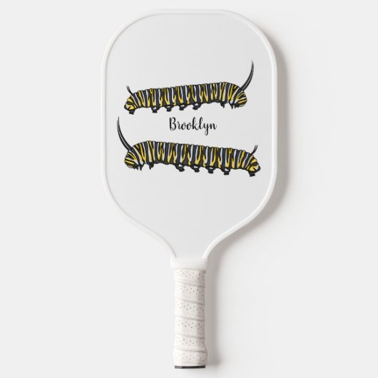Raquette De Pickleball Illustration Monarch caterpillar (Recto)