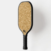 Raquette De Pickleball Image de texture de parties scintillant or (Gauche)