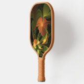 Raquette De Pickleball Imaginaire Plante Abstrait rouille verte Brown fra (Gauche)