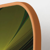 Raquette De Pickleball Imaginaire Plante Abstrait rouille verte Brown fra (Détail gauche)