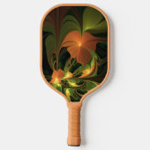Raquette De Pickleball Imaginaire Plante Abstrait rouille verte Brown fra (Verso)