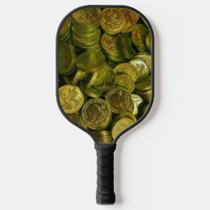Raquette De Pickleball Immense Pile de pièces d'or remplies de chocolat