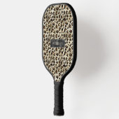 Raquette De Pickleball Impression d'animal léopard avec fausse feuille no (Gauche)