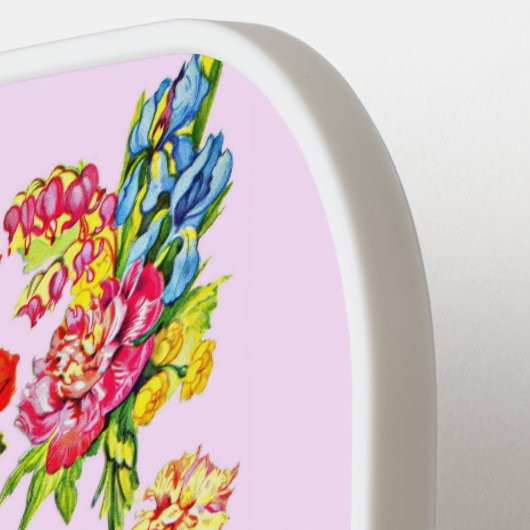 Raquette De Pickleball impression de collection de fleurs florales épique (Détail gauche)