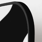 Raquette De Pickleball Impression de vache noire et blanche (Détail gauche)