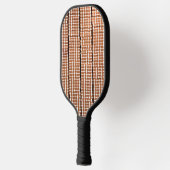 Raquette De Pickleball Impression géométrique Brown et blanche (Gauche)