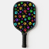 Raquette De Pickleball Imprimantes Paw ColoréesDesign Pickleball Paddle (Verso)