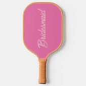 Raquette de Pickleball Imprimée de Dentelle Rose D (Verso)