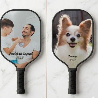 Raquette De Pickleball Incroyable 2 Grandes photos Votre Texte Personnali