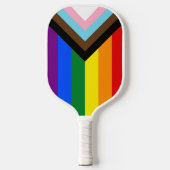 Raquette De Pickleball Indicateur de fierté de progression LGBTQ+ (Recto)