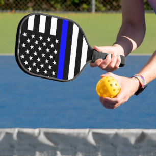Raquette De Pickleball Indicateur de la ligne bleue mince (États-Unis)