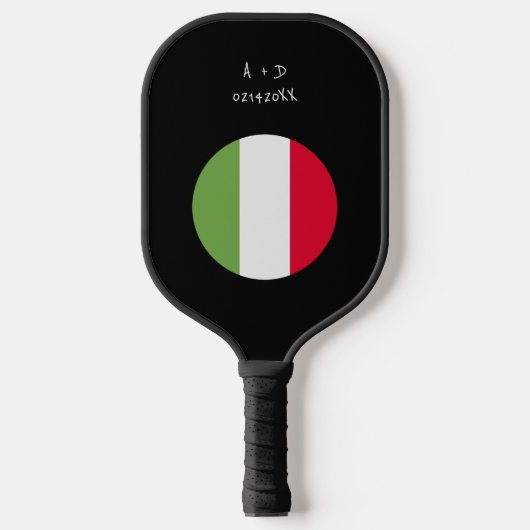 Raquette De Pickleball Indicateur Italie du message personnalisé (Recto)