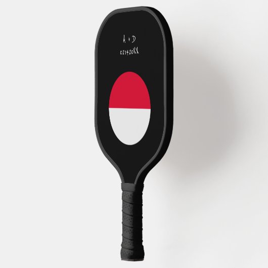 Raquette De Pickleball Indicateur Monaco du message personnalisé (Gauche)