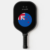 Raquette De Pickleball Indicateur New Zealand du message personnalisé (Recto)