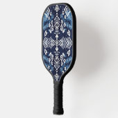Raquette De Pickleball Indigo Tribal Navy Blue Symmetrical  (Gauche)