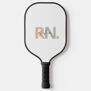 Raquette De Pickleball infirmière autorisée RN personnalisée calligraphie
