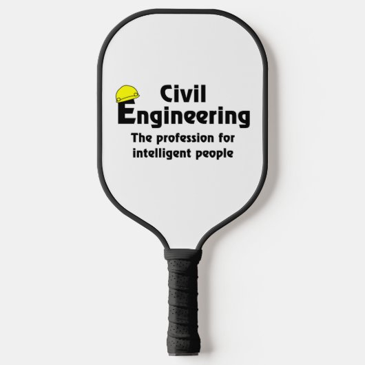 Raquette De Pickleball ingénieur civil intelligent (Recto)