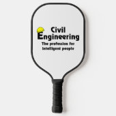 Raquette De Pickleball ingénieur civil intelligent (Verso)