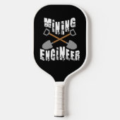 Raquette De Pickleball Ingénieur minier Traversé Des Pelles (Verso)