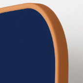 Raquette De Pickleball Initiale de monogramme bleu moderne (Détail gauche)