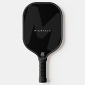 Raquette De Pickleball Initiale et nom monogrammés surdimensionnés modern (Recto)