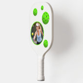 Raquette de Pickleball Initiale Nom Photo Moderne  (Gauche)
