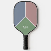 Raquette De Pickleball Initiales avec Monogramme simple Conception Monogr (Recto)