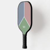 Raquette De Pickleball Initiales avec Monogramme simple Conception Monogr (Gauche)
