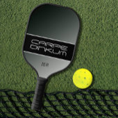 Raquette De Pickleball Initiales de dégradé de jeu de mots de pickleball 