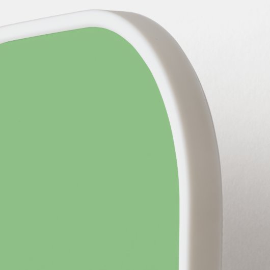 Raquette De Pickleball Initiales de Monogramme blanc vert de menthe class (Détail gauche)