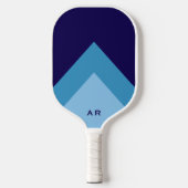 Raquette De Pickleball Initiales Modernes Professionnelles Monogrammées B (Recto)